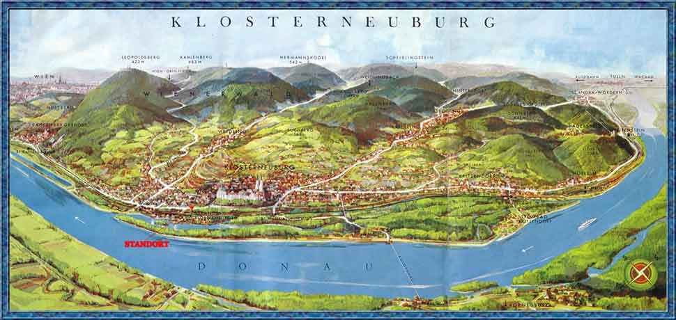 Panorama von Klostelrneuburg, wo Daniel, der Protagonist, aufgewachsen ist. © Archiv 