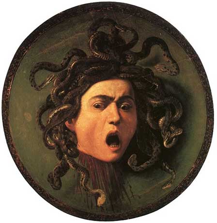 "Medusa" von Caravaggio, Uffizien, Florenz . © gemeinfrei
