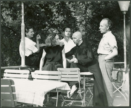 Rosalia Chladek, Mary Wigman, Hans Zullig, Harald Kreutzberg, Kurt Jooss, 1949. © Tanz-Archiv MUK Wien