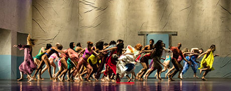 Das dynamische Ballett von São Paulo / Brasilien 