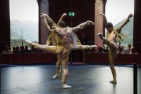 Die drei jungen Tänzer (Achberger, Weithas, Magalott) in  in Riom 2017 © Bowie Verschuuren