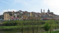 Panorama des historischen Zentrums von Ovada (Piemont), Vorbild für Borgo di Dentro). © RamblerBiondo / free license