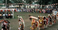 Powwow in Omaha: Einmarsch der Teilnehmer. © wikipedia