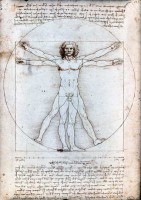 Leonardo da Vinci: Der vitruvianische Mensch, ca. 1490. © Wipedia / Galleria dell Accademia Venedig 