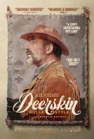 Filmplakat für das Englisch sprechende Publikum: "Deerskin / Hirschhaut". 