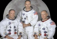 Die Tragödie spielt sich inmitten des Freudentaumels über die erste Mondlandung ab. Im Bild die Crew von Apollo 11: Neil Armstrong, Michael Collins, Buzz Aldrin. © wikipedia 
