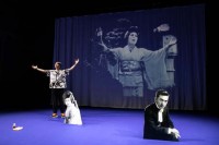 "Mitsouko & Mitsuko" Idee,  Künstlerische Leitung, Performance. Michikazu Matsune. Im Bild: Orient trifft Occident.  
