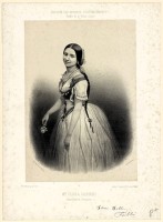 Flora Fabbri im Kostüm für "Jérusalem" von Giuseppe Verdi. © Buchillustration