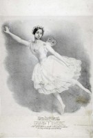 Fabbri im Ballett "La Sylphide", Apollo Theater, Rom. © Buchillustsration