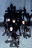 Gruppenbild mit Schatten: Die Tänzerinnen in "vis motrix".